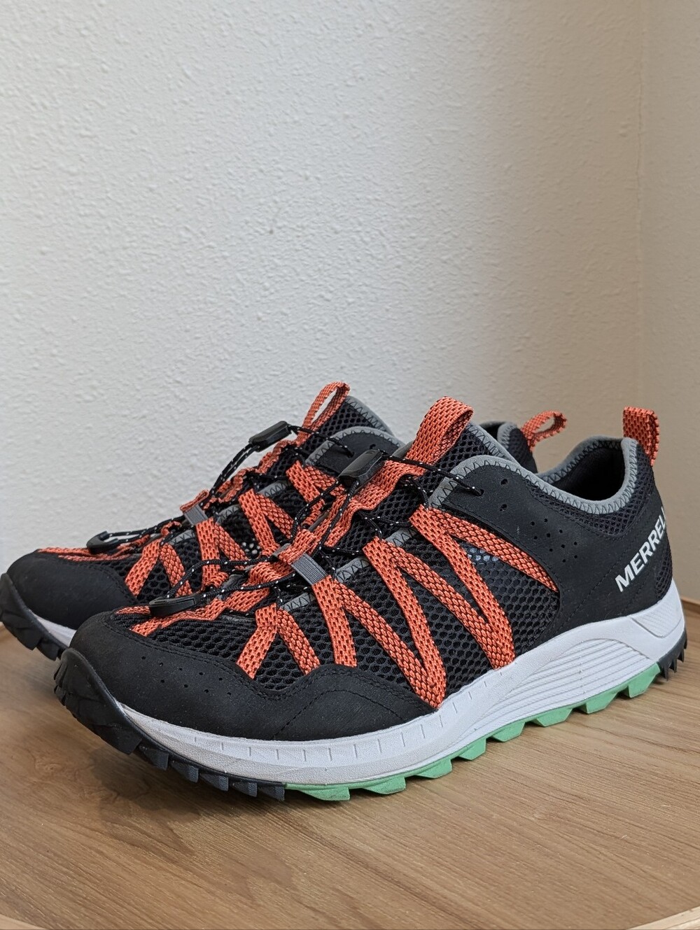 Merrell Men’s Choprock Black & Orange Trail Running Shoes Size 11
